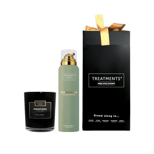 Treatments® - Geschenkbox Duschschaum &amp; Kerze - Mahayana