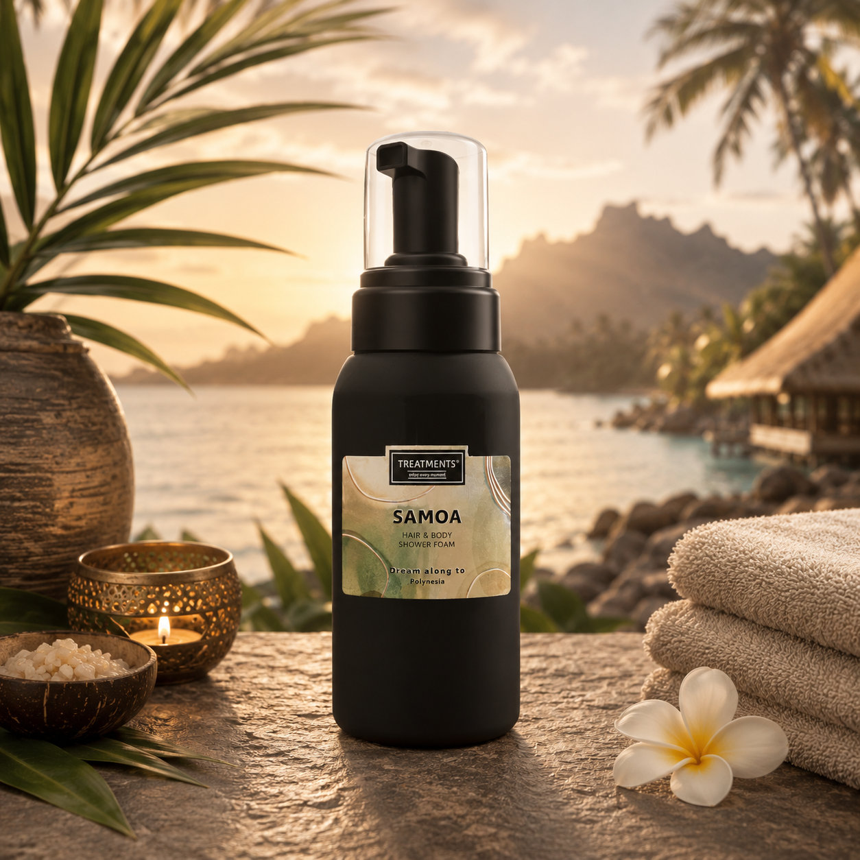 Treatments® - Hair &amp; Body Shower Foam - Samoa - 250 ml